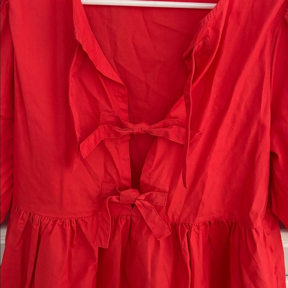 Red Mini Dress - Picture 3 of 4